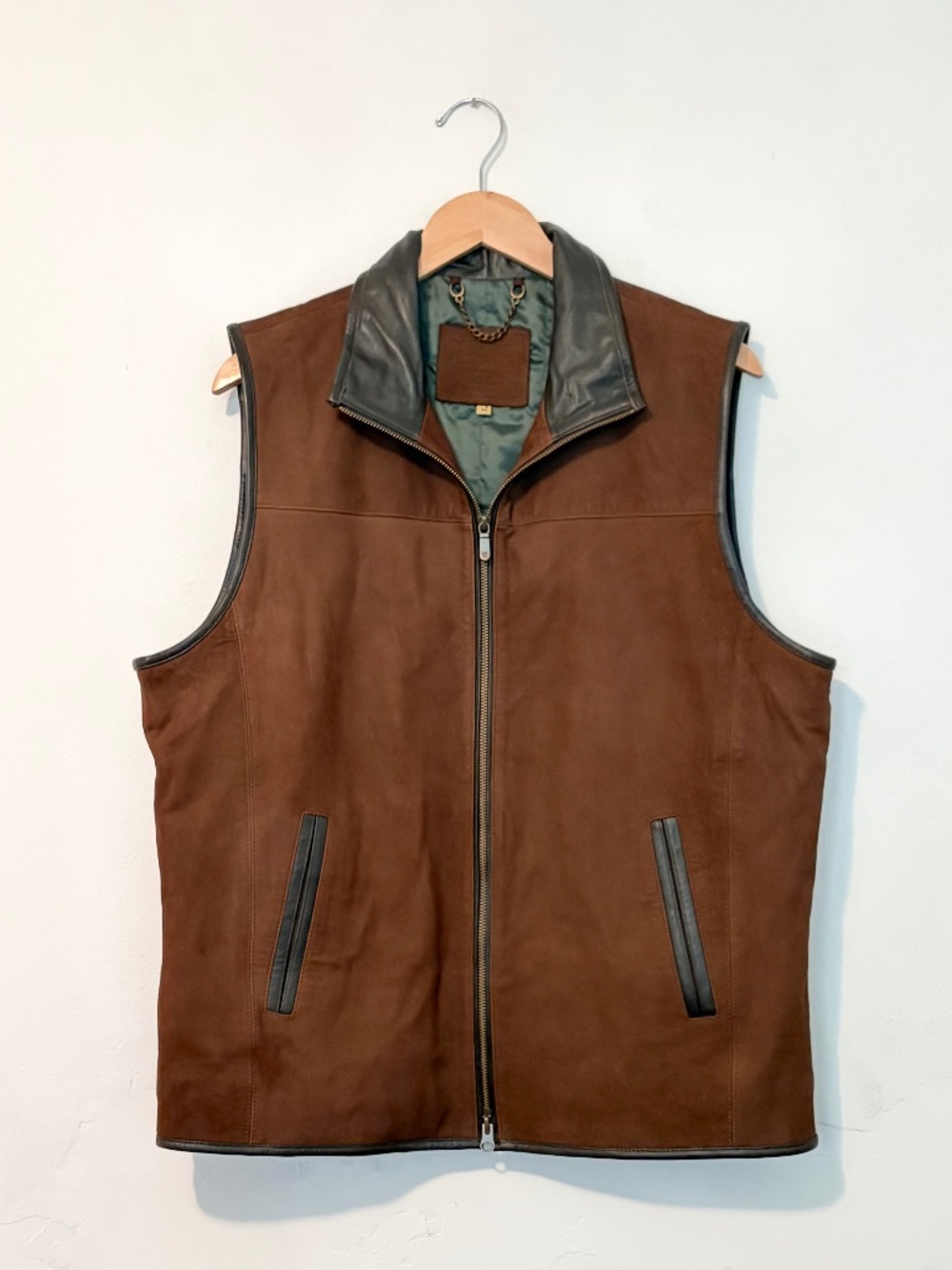 Dubarry of Ireland Dunhill Leather Vest XL in Walnut Brown Excellent Condition!